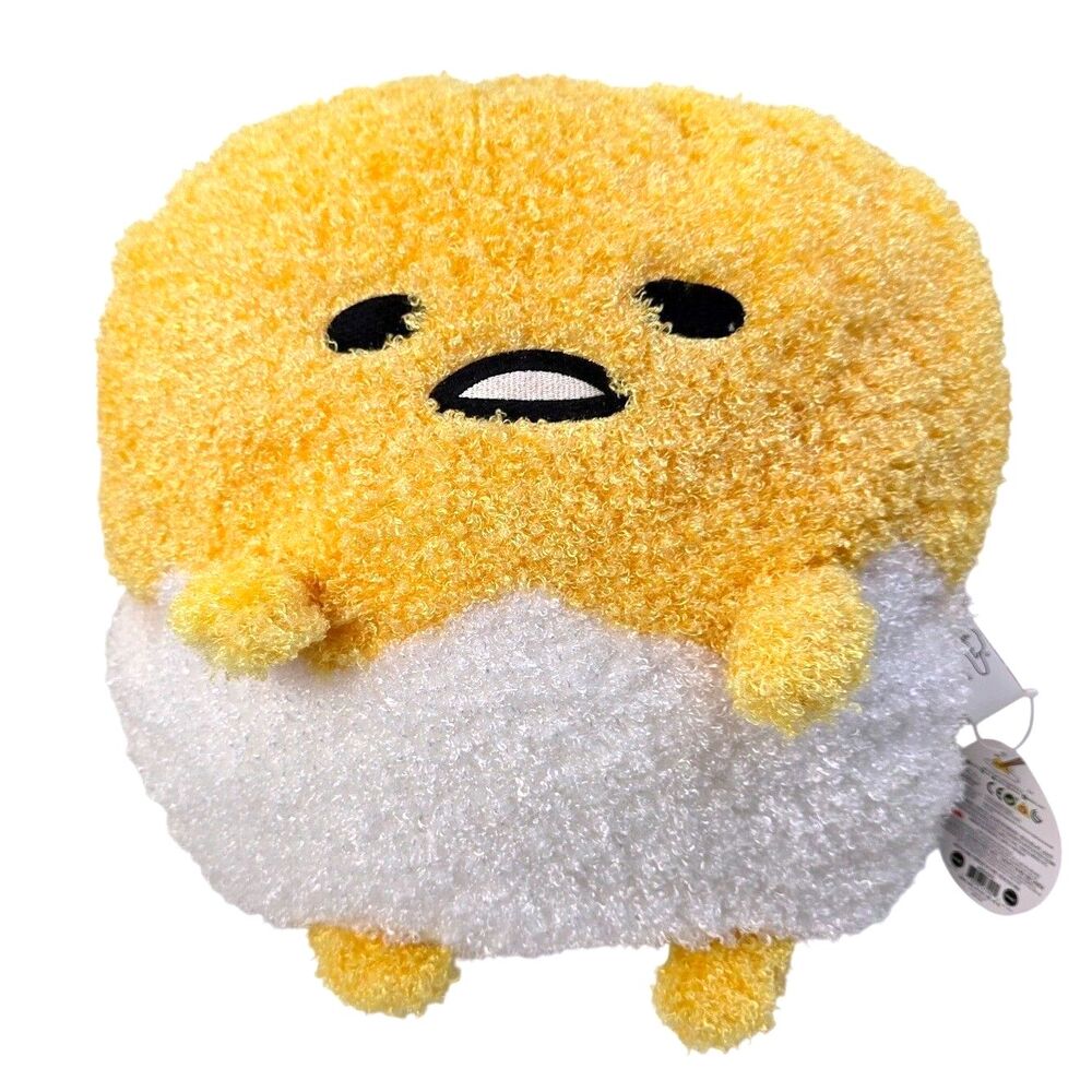 NWT Sanrio Gudetama Deluxe Egg In Shell 17" Plush The Lazy Egg #6054303